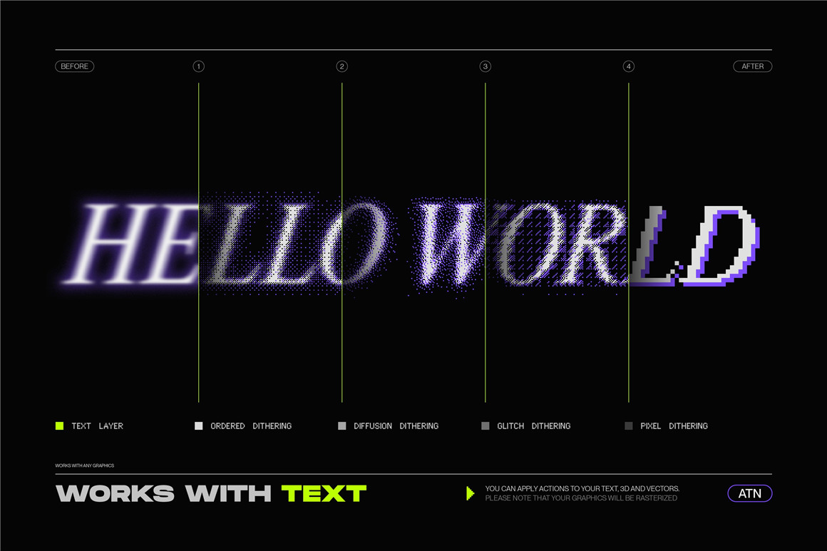 新潮复古像素美感8位半色调抖动毛刺像素化显示效果PS动作 Samolevsky – Bitmap LAB – pixel halftone action 插件预设 第17张-素材湾丨精选海外优质设计素材资源 新潮复古像素美感8位半色调抖动毛刺像素化显示效果PS动作 Samolevsky – Bitmap LAB – pixel halftone action 插件预设 sucaiwan.com