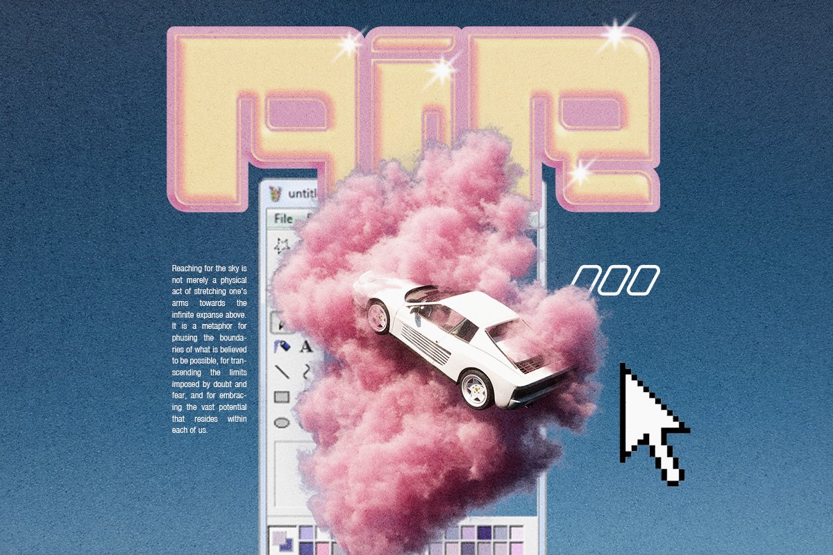 英文字体：千禧Y2K赛博未来科幻科技几何抽象logo标题排版无衬线装饰英文字体 设计素材 sucaiwan.com