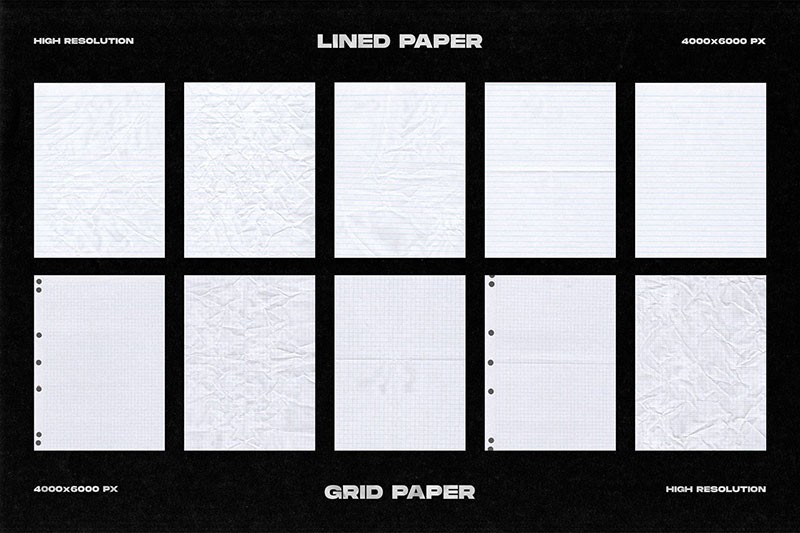 30张高清褶皱纸张纹理图片素材JPG 图片素材 sucaiwan.com