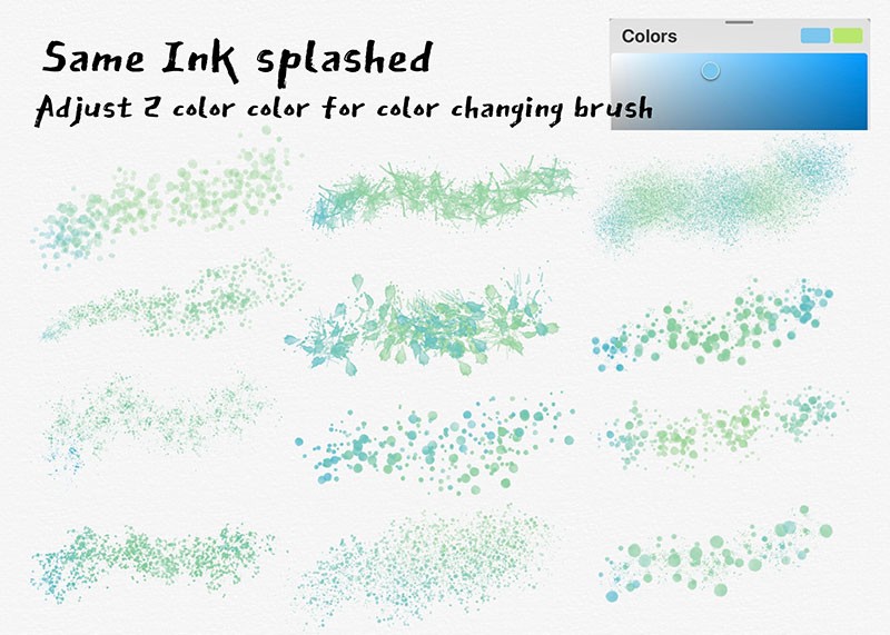 Procreate日式水墨效果笔刷套装 笔刷资源 sucaiwan.com