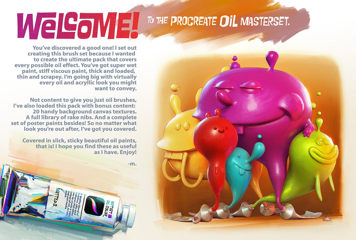 300+Procreate油画笔刷套装 笔刷资源 sucaiwan.com