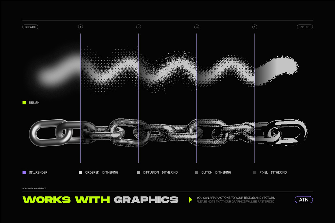 新潮复古像素美感8位半色调抖动毛刺像素化显示效果PS动作 Samolevsky – Bitmap LAB – pixel halftone action 插件预设 第19张-素材湾丨精选海外优质设计素材资源 新潮复古像素美感8位半色调抖动毛刺像素化显示效果PS动作 Samolevsky – Bitmap LAB – pixel halftone action 插件预设 sucaiwan.com