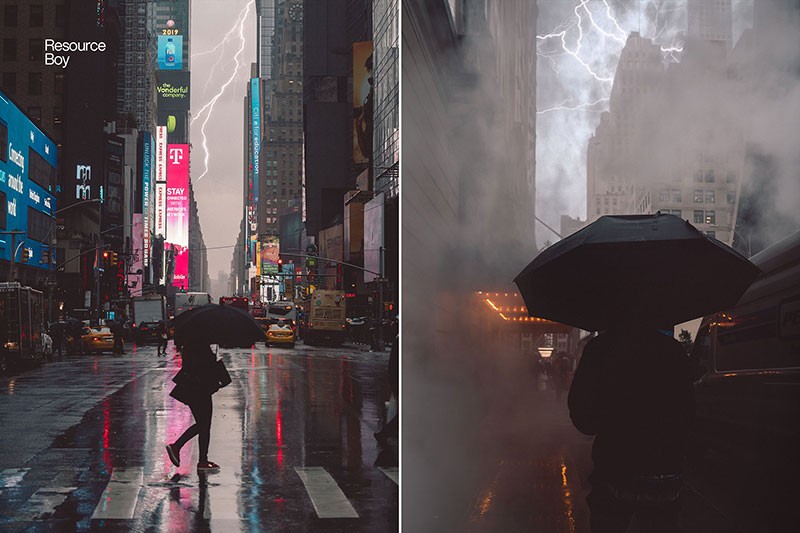 100个闪电雷电效果PS笔刷 笔刷资源 sucaiwan.com