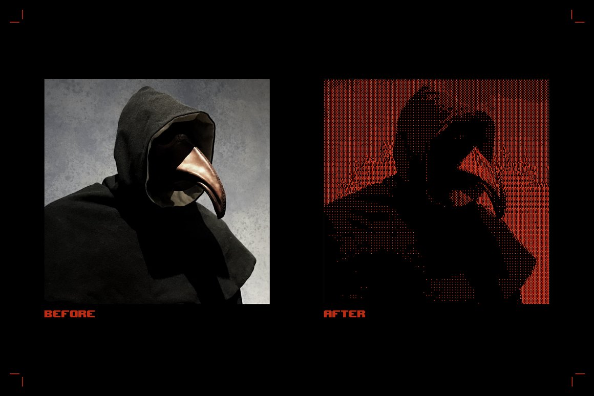 复古半色调像素8位图抖动信号失真PSD特效样机 Pxl Bitmap – Photoshop Effect 样机素材 sucaiwan.com