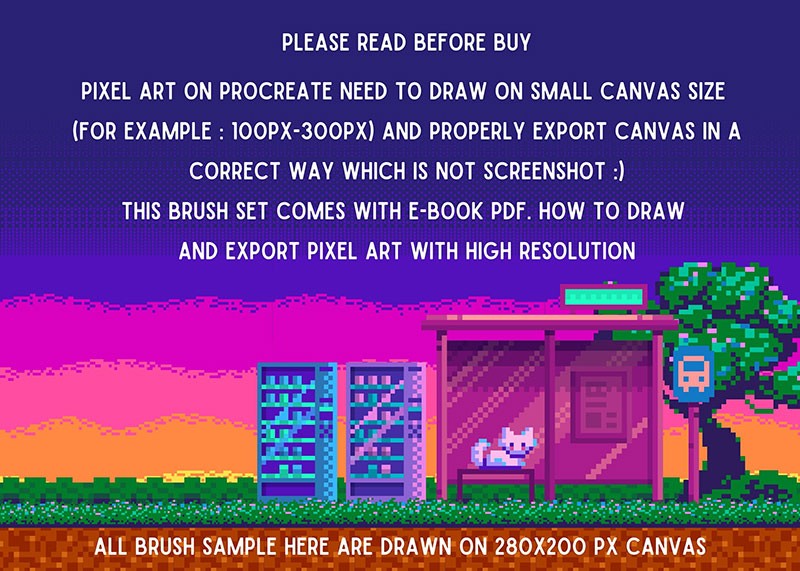 170+Procreate像素画艺术笔刷套装 笔刷资源 sucaiwan.com