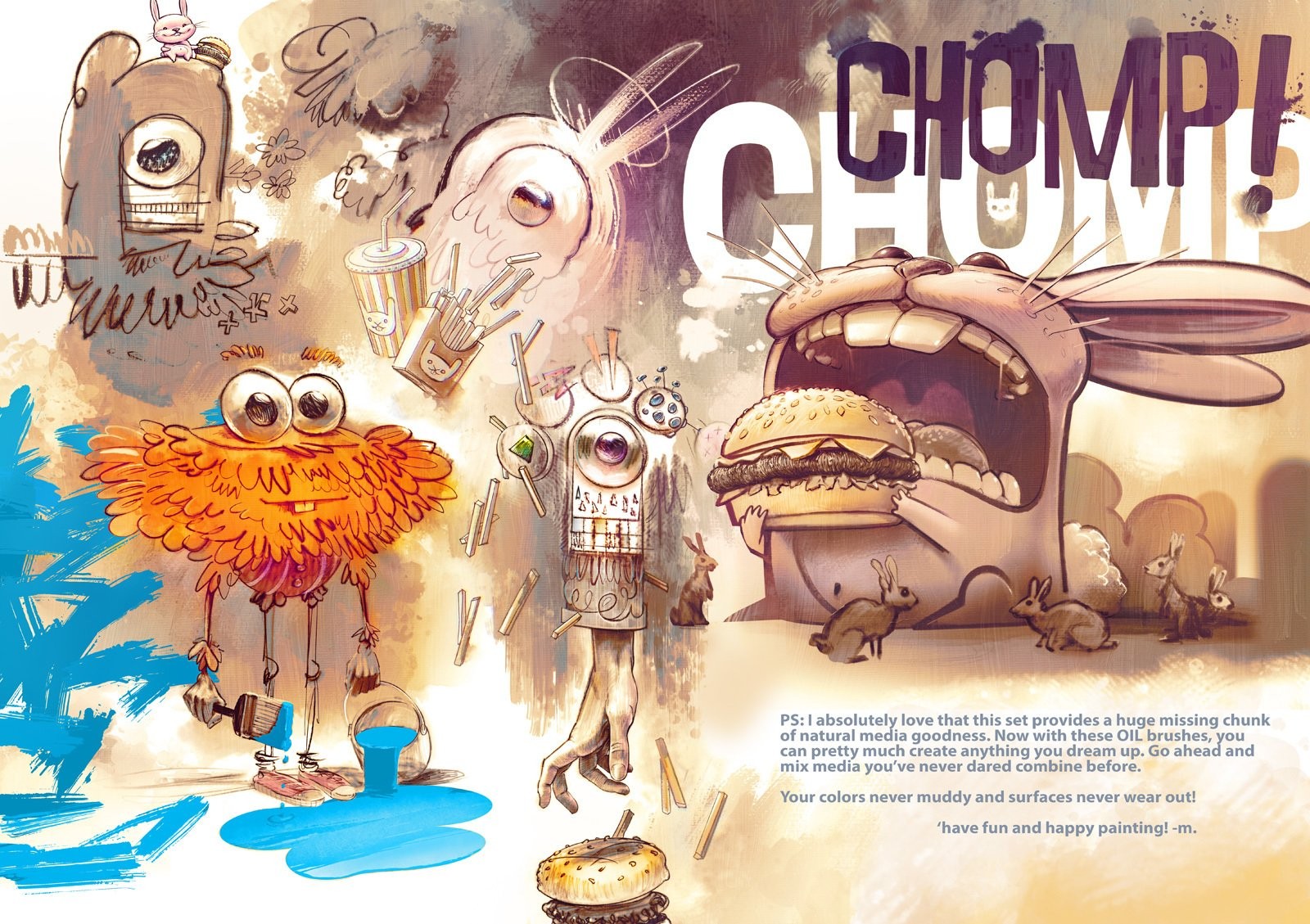 300+Procreate油画笔刷套装 笔刷资源 sucaiwan.com