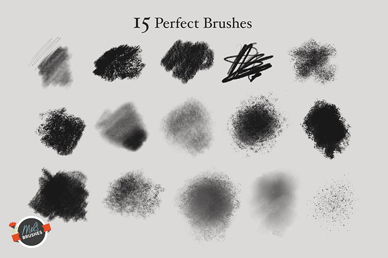 Procreate木炭素描画笔 笔刷资源 sucaiwan.com