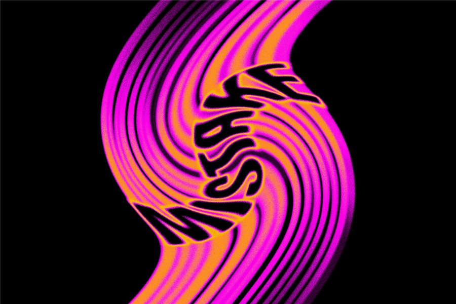 新潮复古迷幻视觉酸性液体艺术音乐海报封面融化文字效果 LIQUID TEXT EFFECTS VOL.2 . sucaiwan.com