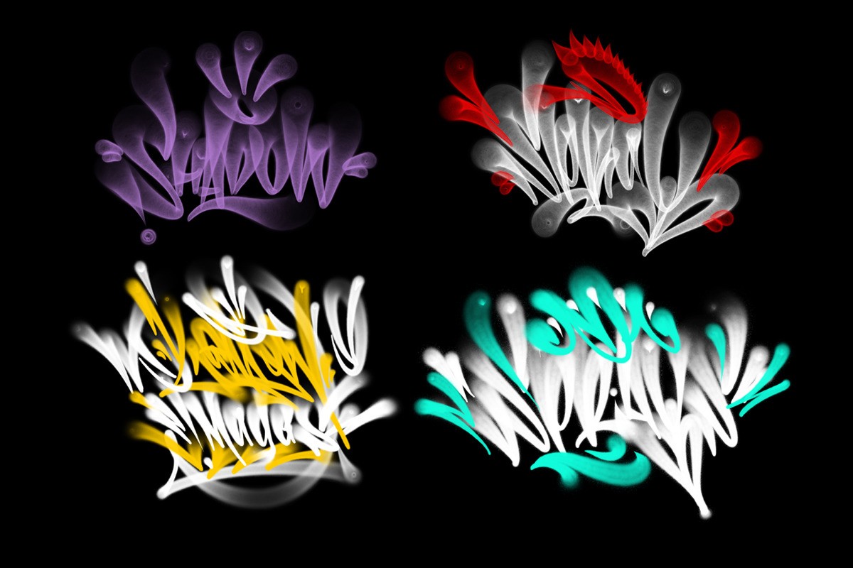 40+手绘涂鸦喷雾喷漆Procreate笔刷 笔刷资源 sucaiwan.com