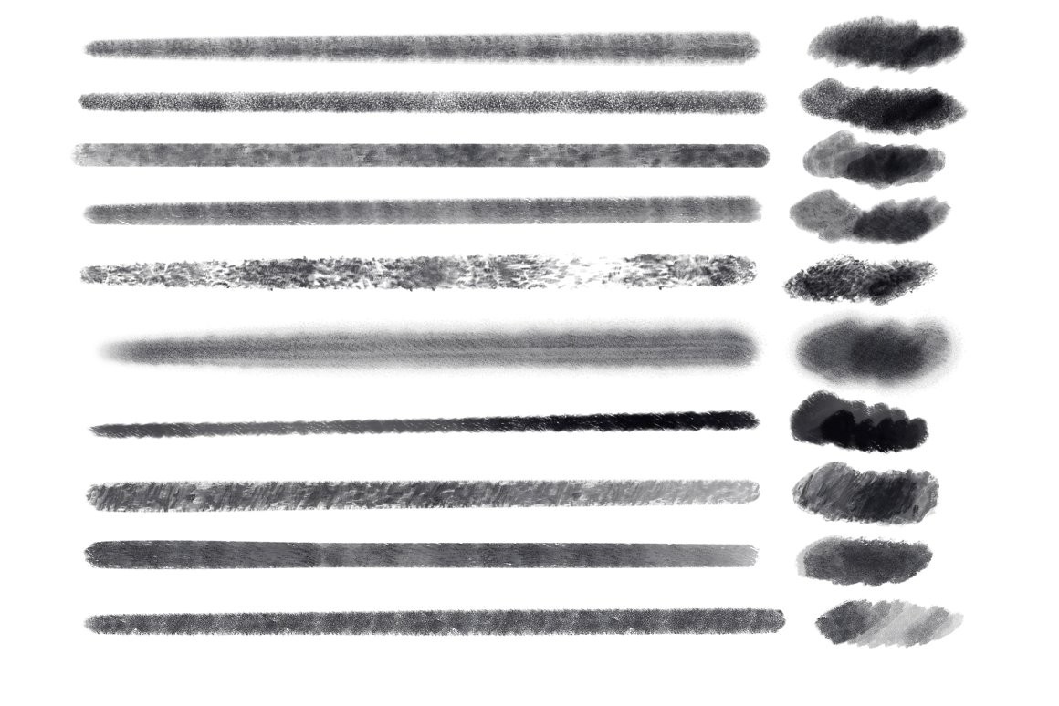 10个用于水粉效果的Procreate画笔 笔刷资源 sucaiwan.com