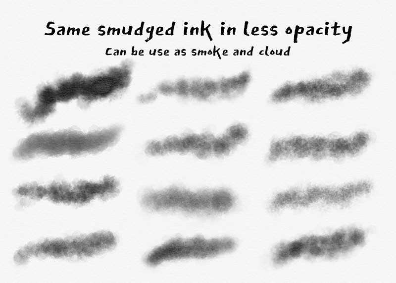 Procreate日式水墨效果笔刷套装 笔刷资源 sucaiwan.com