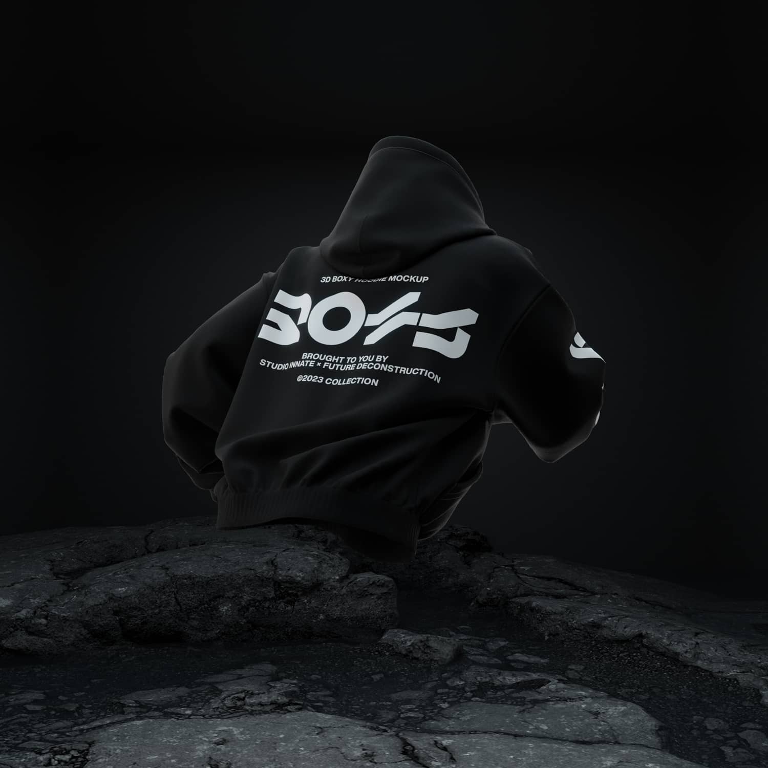 Blender模型:潮流街头嘻哈3D模型外套套头连衣帽卫衣印花图案设计展示贴图样机模型 3D Boxy Hoodie Mockup 样机素材 第3张-素材湾丨精选海外优质设计素材资源 Blender模型:潮流街头嘻哈3D模型外套套头连衣帽卫衣印花图案设计展示贴图样机模型 3D Boxy Hoodie Mockup 样机素材 sucaiwan.com