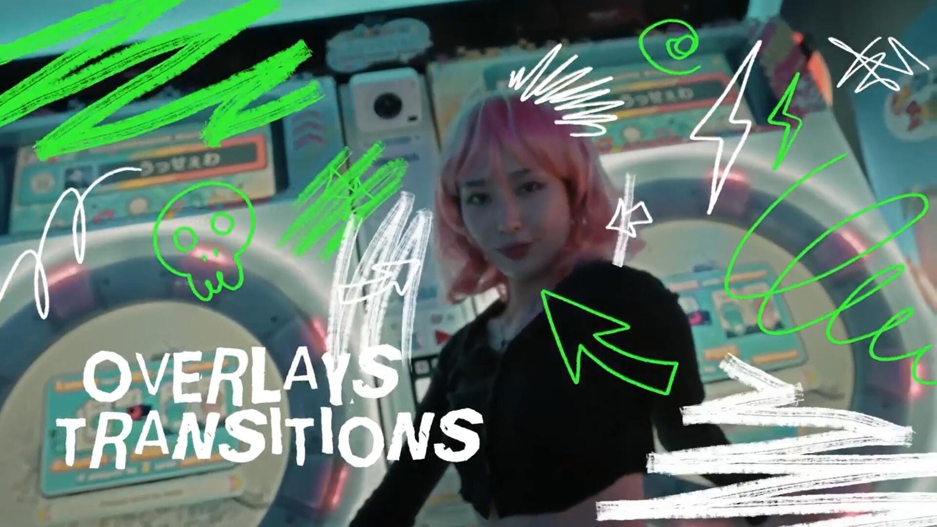 AE模板:嘻哈涂鸦潦草标题贴纸插图叠加转场过渡模板 Scribbled Overlays & Transitions 插件预设 第1张-素材湾丨精选海外优质设计素材资源 AE模板:嘻哈涂鸦潦草标题贴纸插图叠加转场过渡模板 Scribbled Overlays & Transitions 插件预设 sucaiwan.com