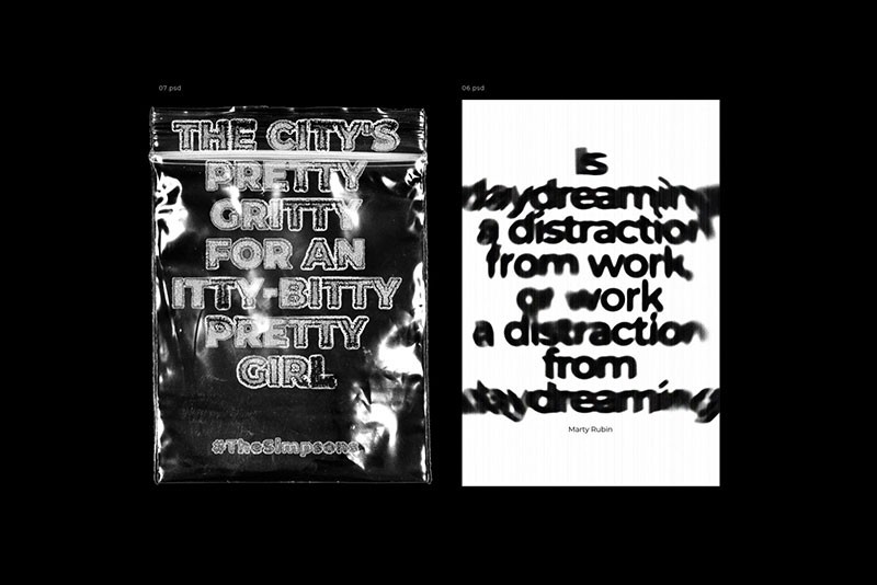 40种复古扭曲故障文字效果图层样式PSD，附视频教程 插件预设 sucaiwan.com