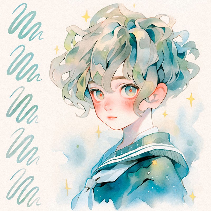 70+Procreate逼真的水彩画笔套装 笔刷资源 sucaiwan.com