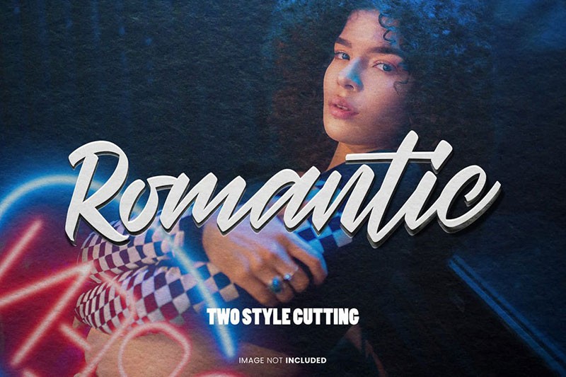 剪纸镂空文字图层样式PSD 图片素材 sucaiwan.com