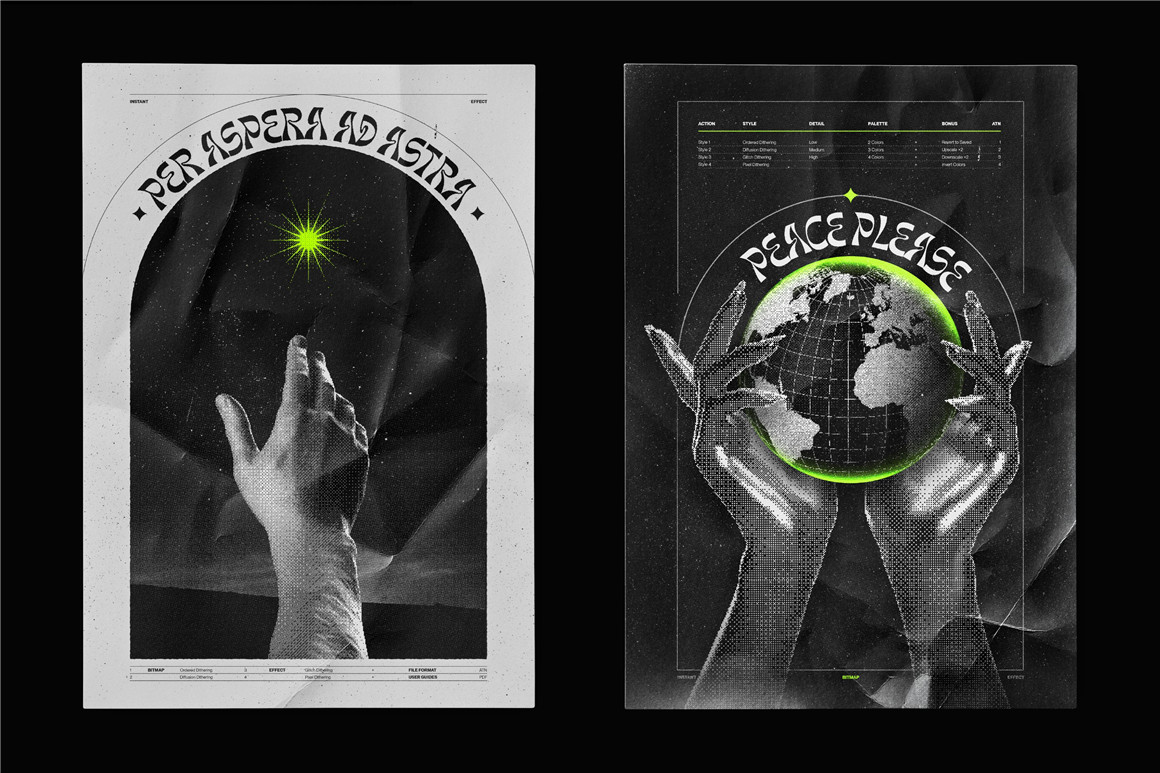 新潮复古像素美感8位半色调抖动毛刺像素化显示效果PS动作 Samolevsky – Bitmap LAB – pixel halftone action 插件预设 第4张-素材湾丨精选海外优质设计素材资源 新潮复古像素美感8位半色调抖动毛刺像素化显示效果PS动作 Samolevsky – Bitmap LAB – pixel halftone action 插件预设 sucaiwan.com