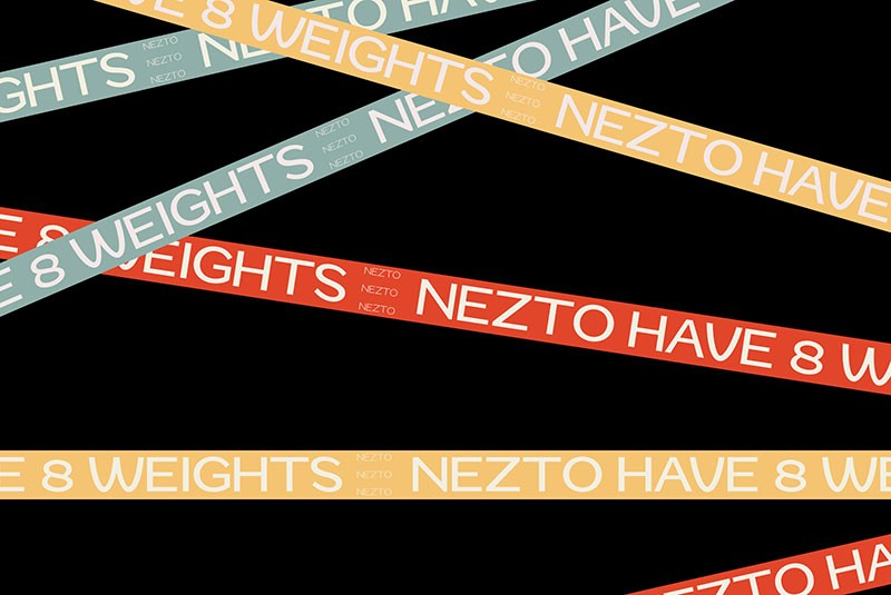 Zt Nezto现代简约英文字体 设计素材 sucaiwan.com