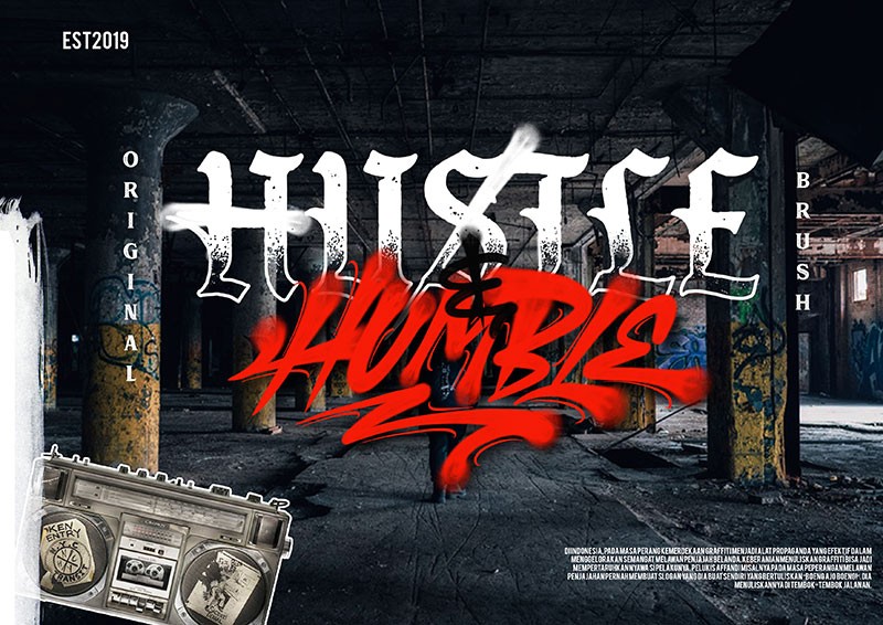 街头手绘涂鸦喷枪Procreate笔刷 笔刷资源 sucaiwan.com