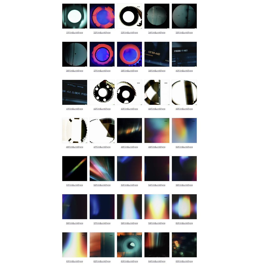 89个复古做旧胶片烧伤霓虹漏光发光光斑效果叠加层素材 KP Film Burns - 89 Overlays . sucaiwan.com