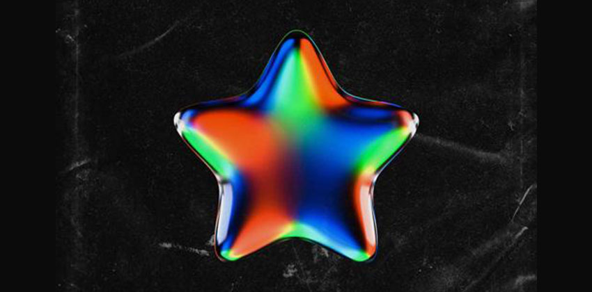 设计资源-40款3D几何渐变发光玻璃形状素材 图片素材 sucaiwan.com