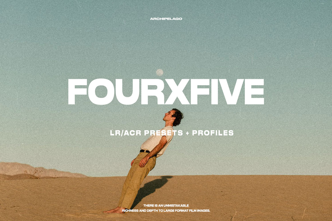 独特4x5大画幅电影氛围胶片人像旅拍摄影LR调色预设 Archipelago - Four x Five LR/ACR Presets + Profiles . 第1张-素材湾丨精选海外优质设计素材资源 独特4x5大画幅电影氛围胶片人像旅拍摄影LR调色预设 Archipelago - Four x Five LR/ACR Presets + Profiles . sucaiwan.com