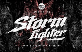 Storm Fighter哥特式英文字体