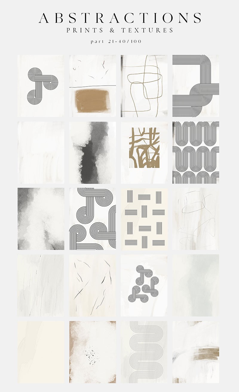 130+复古抽象几何纹理背景图案 AI PNG格式 图片素材 sucaiwan.com