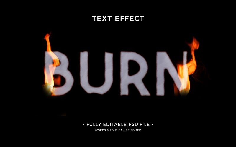 10款火焰纸张燃烧文字特效PS图层样式PSD 图片素材 sucaiwan.com