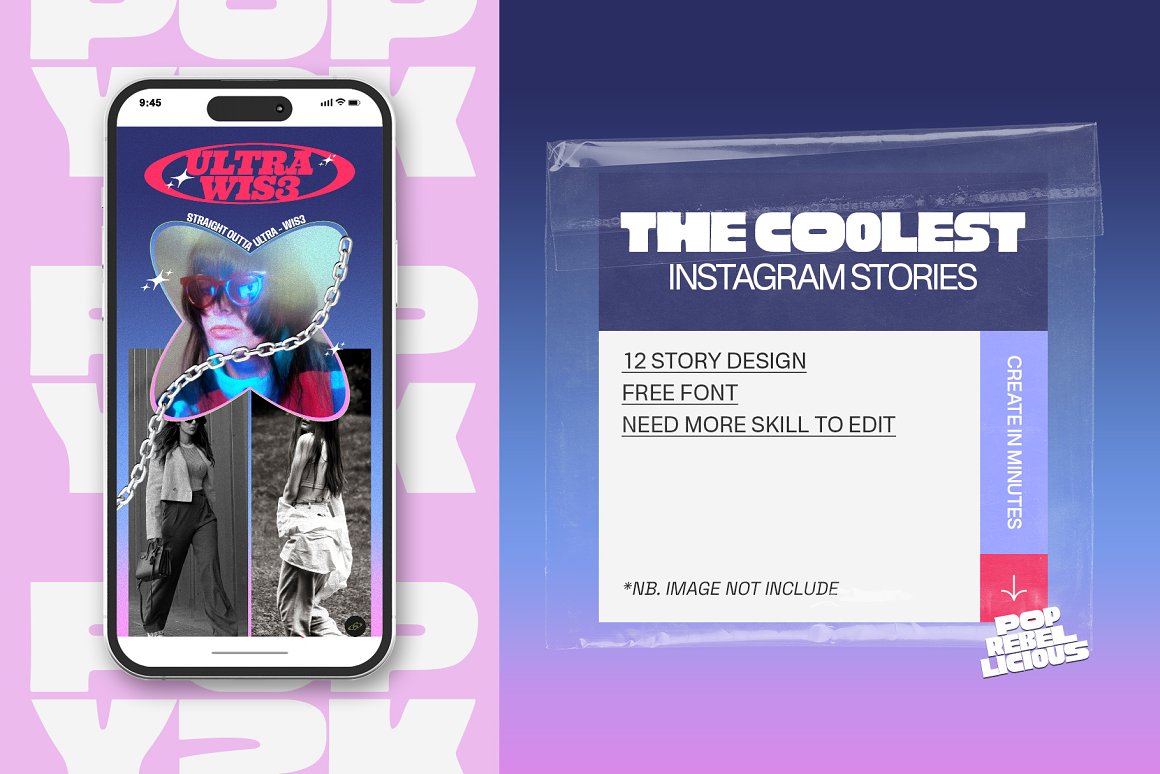 复古酸性千禧Y2K风格粗体色彩霓虹渐变背景竖屏PSD模板 Pop Y2K - Instagram Story . 第6张-素材湾丨精选海外优质设计素材资源 复古酸性千禧Y2K风格粗体色彩霓虹渐变背景竖屏PSD模板 Pop Y2K - Instagram Story . sucaiwan.com