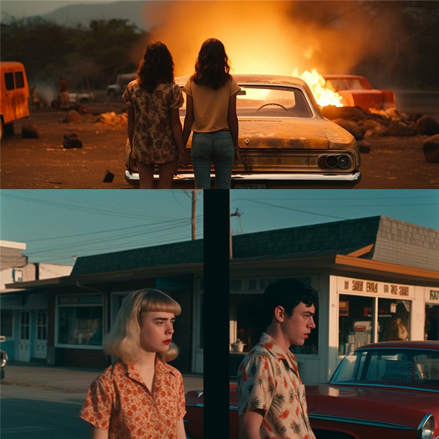 复古美学色彩电影胶片色彩颗粒氛围感LR调色预设 Midjourney AI Lightroom Presets 插件预设 sucaiwan.com