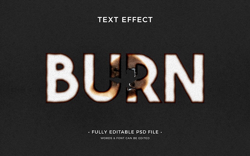 10款火焰纸张燃烧文字特效PS图层样式PSD 图片素材 sucaiwan.com