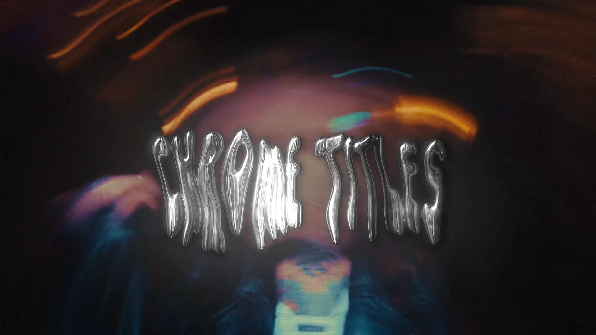 Blindusk 酸性复古金属镀铬字母3D元素纹理电影标题视频动画模板 Blindusk CHROME TITLES 影视音频 sucaiwan.com