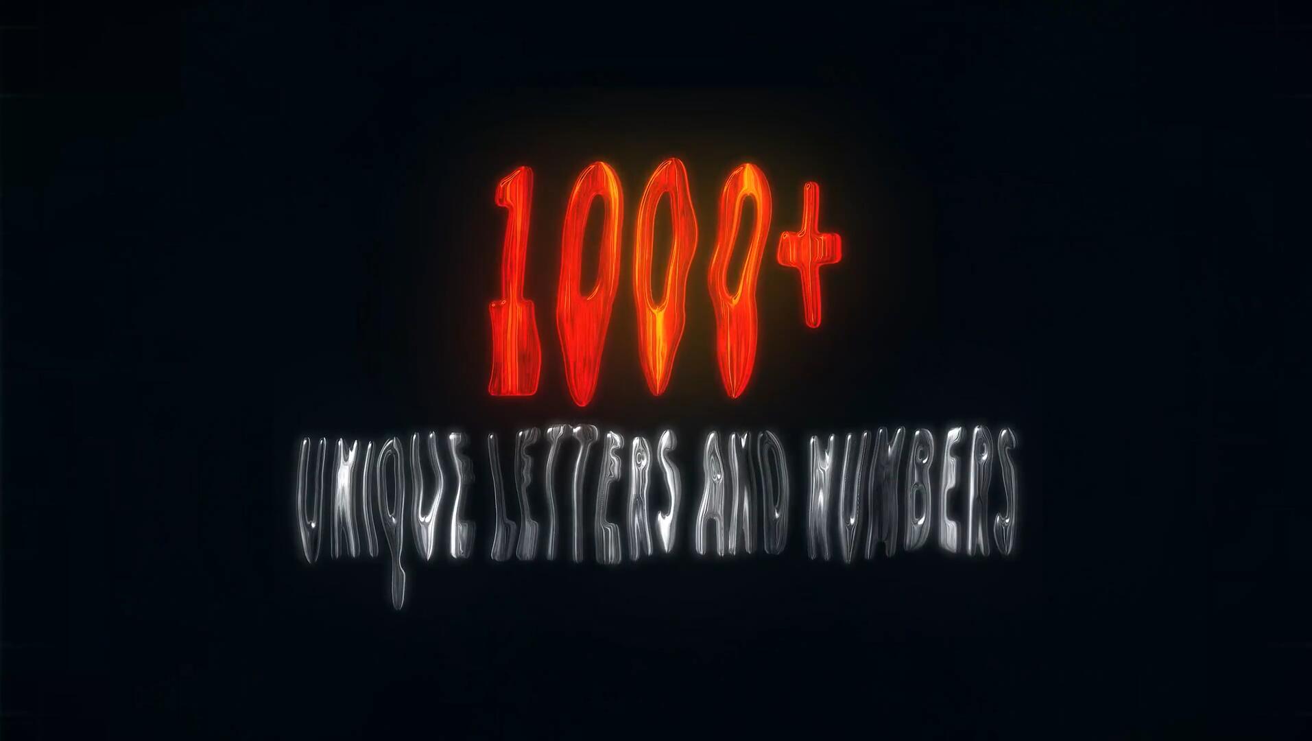 Blindusk 酸性复古金属镀铬字母3D元素纹理电影标题视频动画模板 Blindusk CHROME TITLES 影视音频 sucaiwan.com