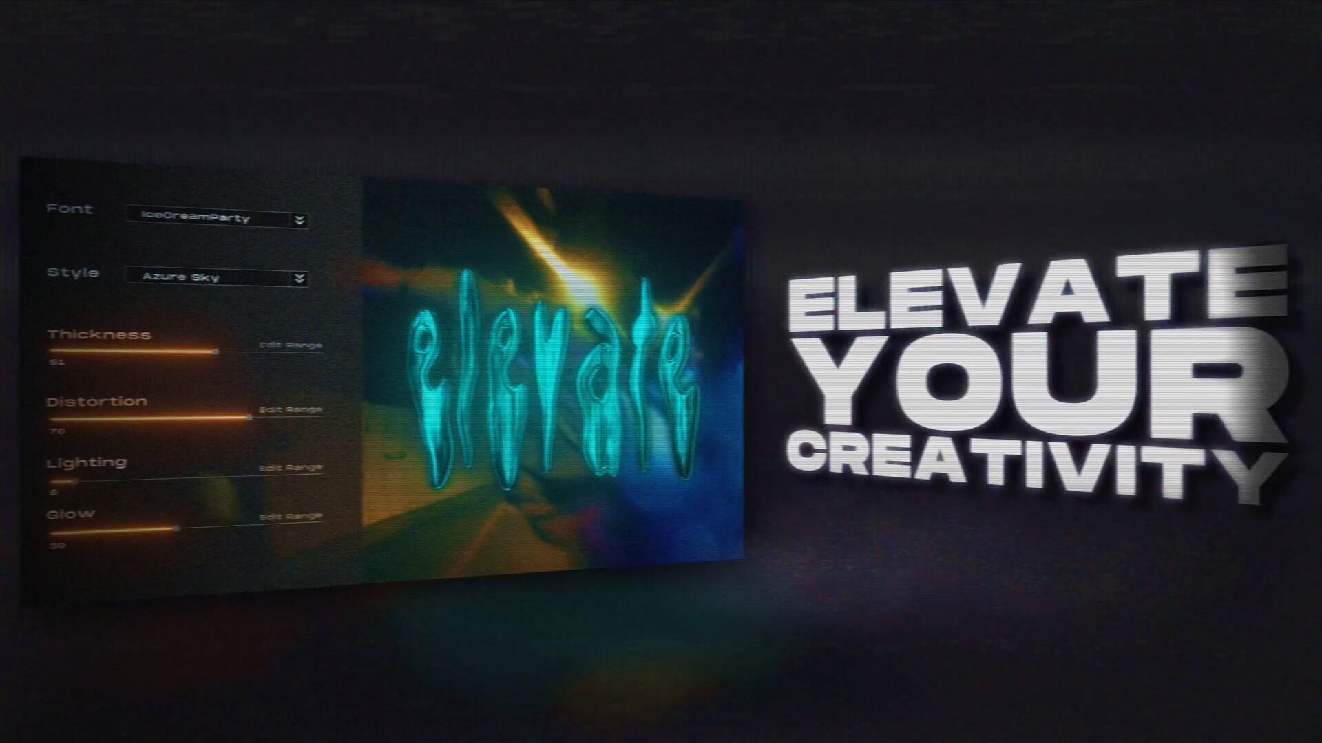 Blindusk 酸性复古金属镀铬字母3D元素纹理电影标题视频动画模板 Blindusk CHROME TITLES 影视音频 sucaiwan.com