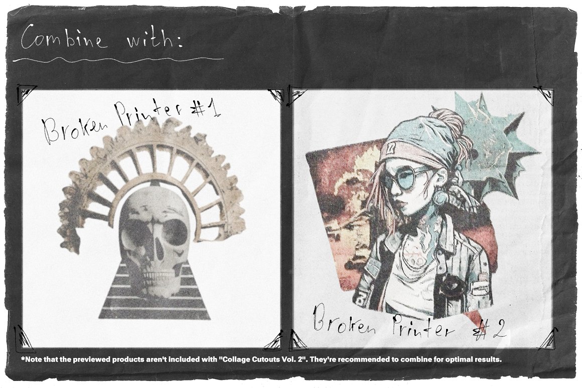 818个复古街头前卫运动传统仿旧剪贴纸纹理拼贴艺术素材合集包 Collage Cutouts Vol. 2 图片素材 第7张-素材湾丨精选海外优质设计素材资源 818个复古街头前卫运动传统仿旧剪贴纸纹理拼贴艺术素材合集包 Collage Cutouts Vol. 2 图片素材 sucaiwan.com