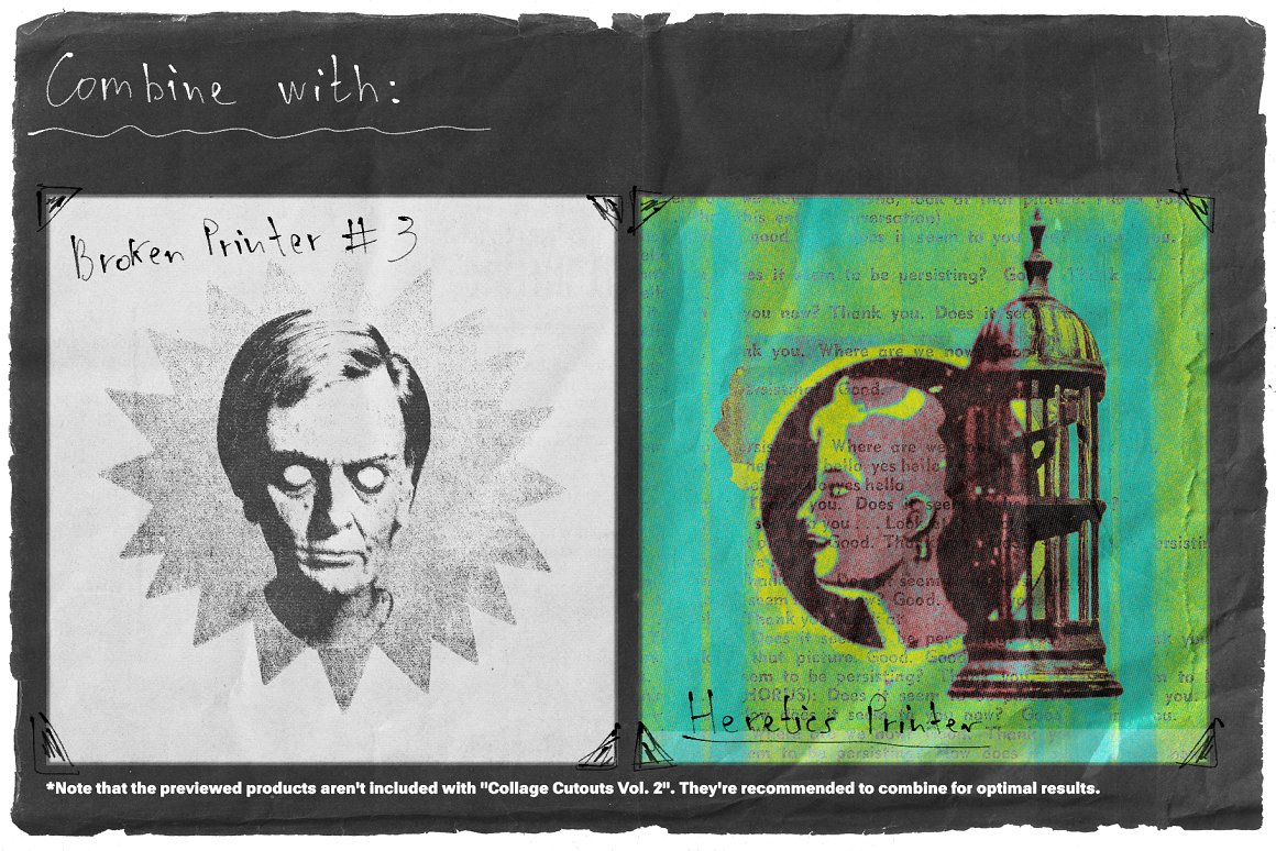 818个复古街头前卫运动传统仿旧剪贴纸纹理拼贴艺术素材合集包 Collage Cutouts Vol. 2 图片素材 第8张-素材湾丨精选海外优质设计素材资源 818个复古街头前卫运动传统仿旧剪贴纸纹理拼贴艺术素材合集包 Collage Cutouts Vol. 2 图片素材 sucaiwan.com