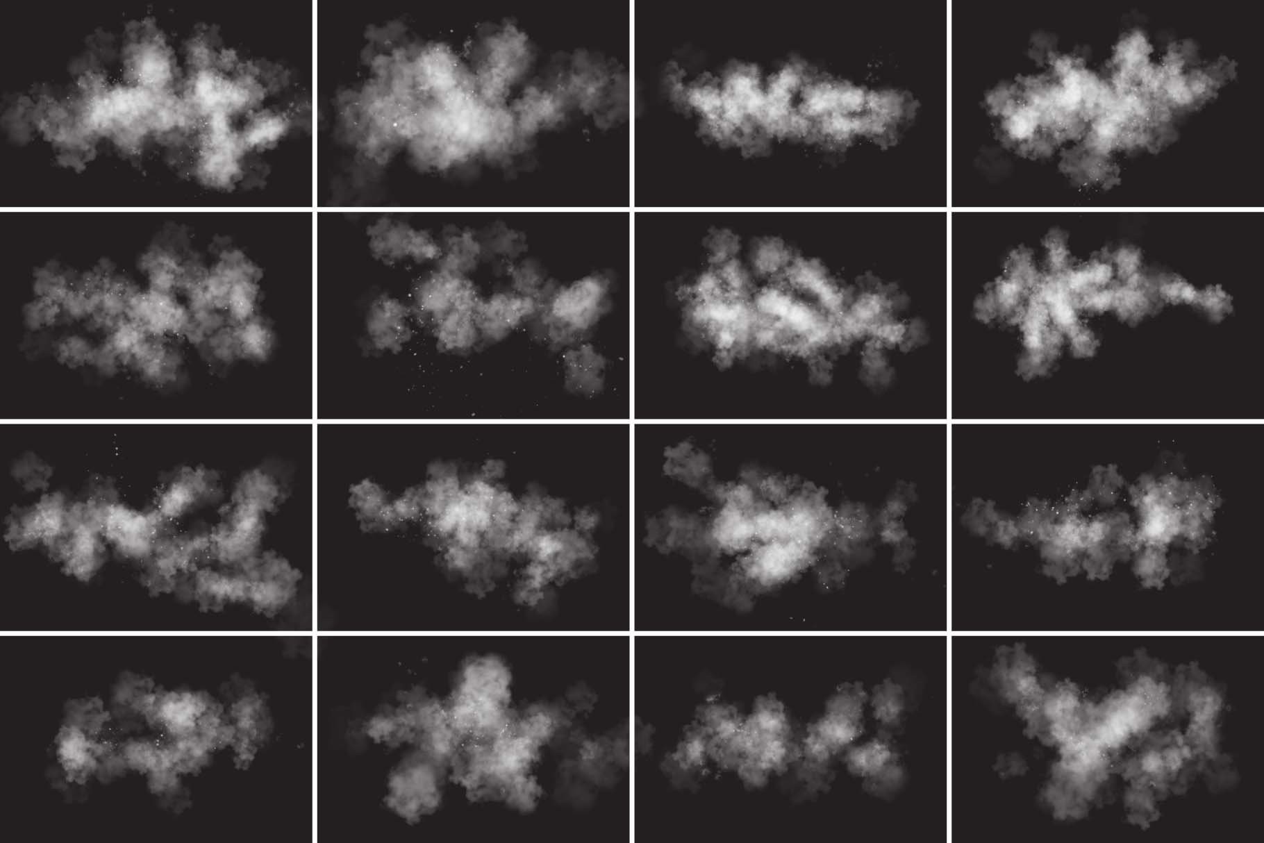 170个真实烟雾水滴特效PS笔刷套装 笔刷资源 sucaiwan.com