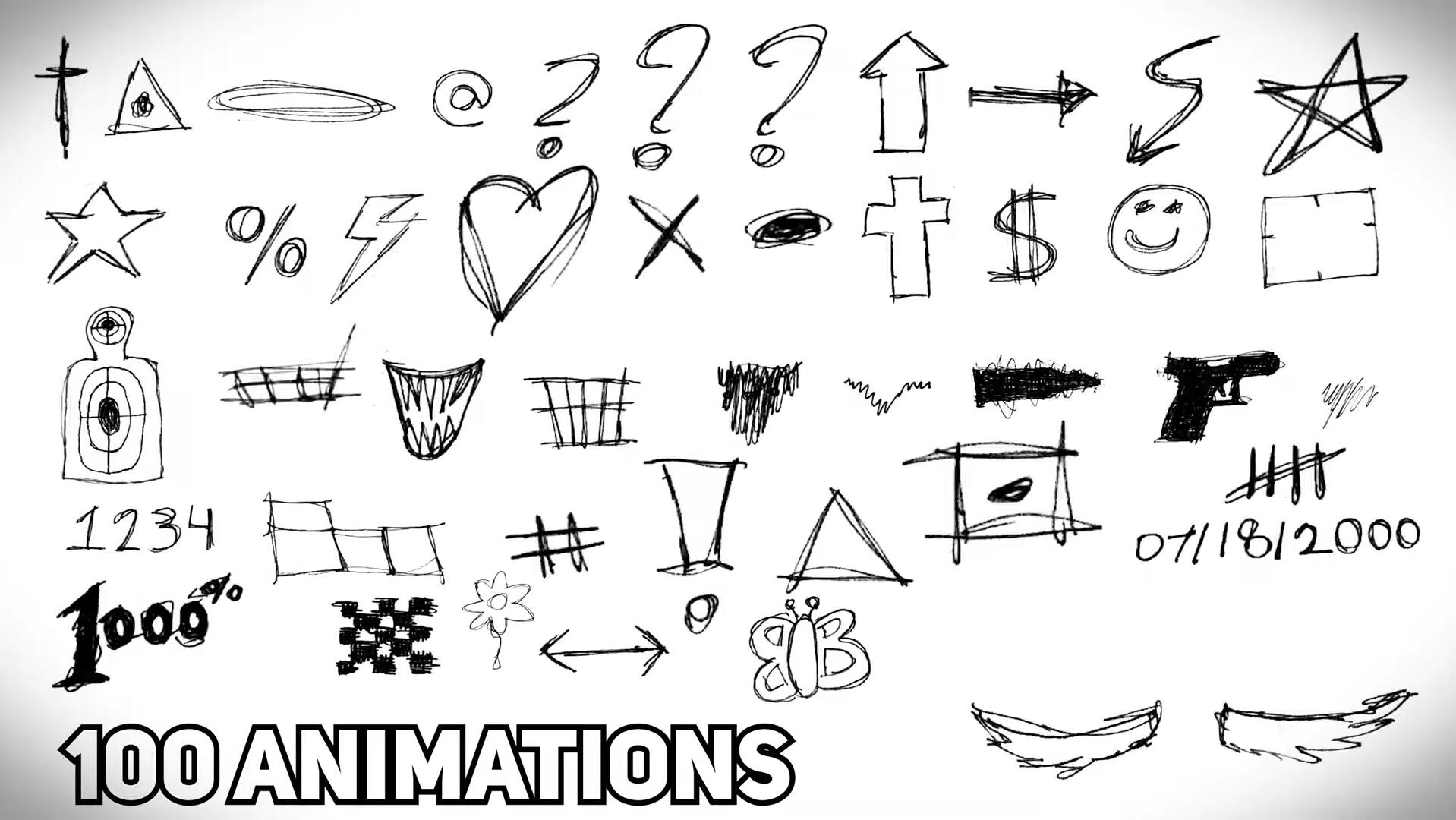 嘻哈美学说唱马克笔手绘涂鸦美学线条动态MV视频元素+PNG免扣套装 Mixed Media Drawing Pack 图片素材 第9张-素材湾丨精选海外优质设计素材资源 嘻哈美学说唱马克笔手绘涂鸦美学线条动态MV视频元素+PNG免扣套装 Mixed Media Drawing Pack 图片素材 sucaiwan.com