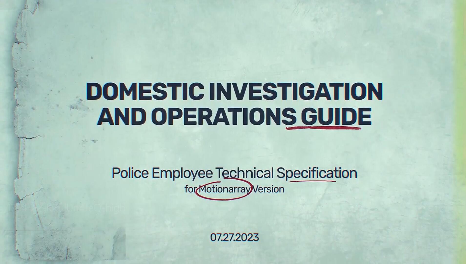 AE模板：恐怖悬疑破案电影开场片头 . sucaiwan.com