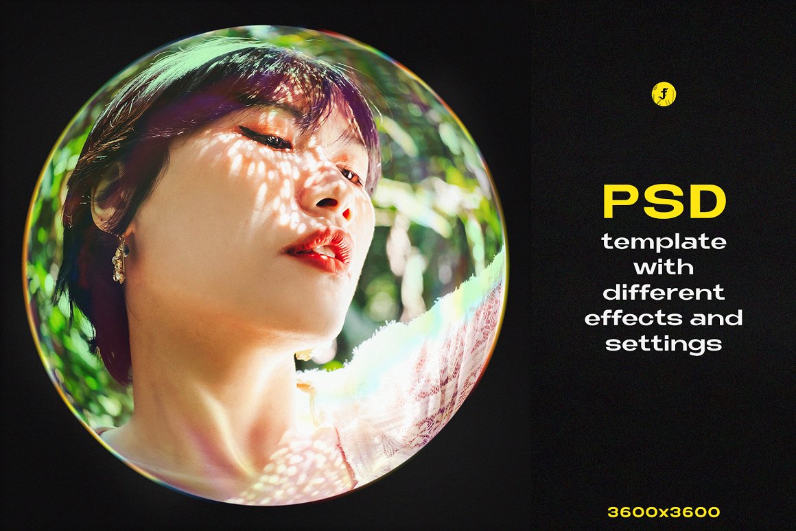 嘻哈新潮鱼眼镜头特效照片处理特效PS样机模版素材 Fisheye Lens Photo Effect 插件预设 sucaiwan.com