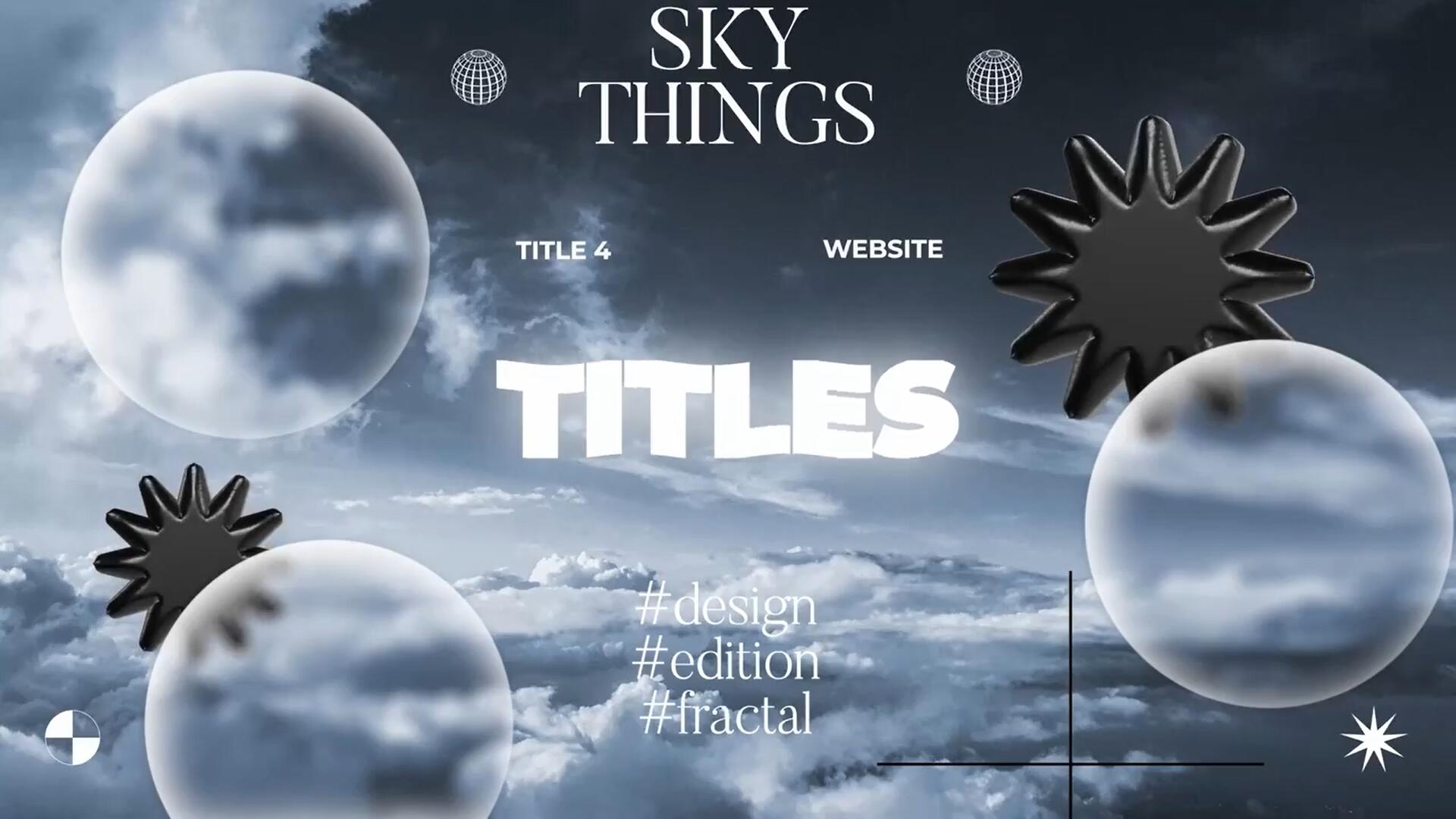 AE模板：新潮酸性优雅几何图形渐变背景抽象艺术设计模板素材 . sucaiwan.com