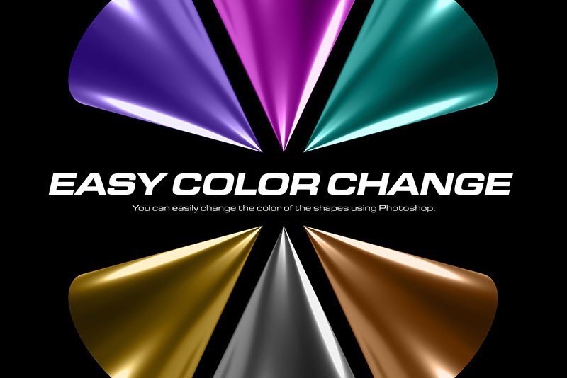 85个几何金属3D图形设计素材PNG 图片素材 sucaiwan.com