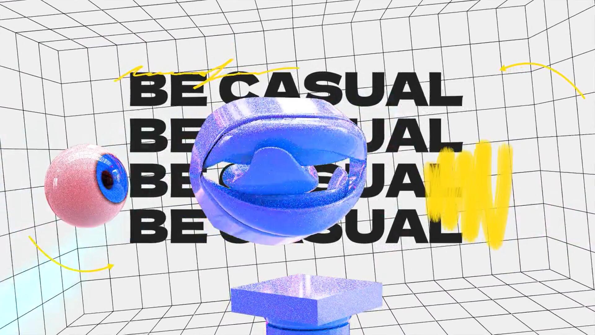 PR/FCPX模板：趣味现代抽象酷炫3D动态栏目包装开场片头 . sucaiwan.com