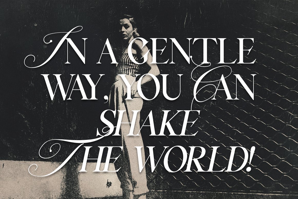 怀旧海报画册Logo标题衬线英文字体 Silver Garden Nostalgic Duo Font 设计素材 第4张-素材湾丨精选海外优质设计素材资源 怀旧海报画册Logo标题衬线英文字体 Silver Garden Nostalgic Duo Font 设计素材 sucaiwan.com