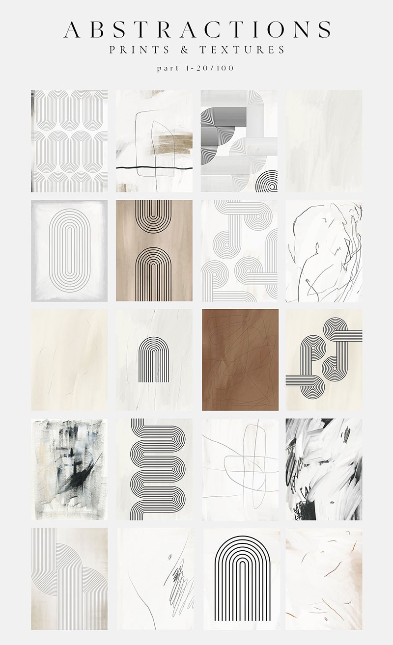 130+复古抽象几何纹理背景图案 AI PNG格式 图片素材 sucaiwan.com