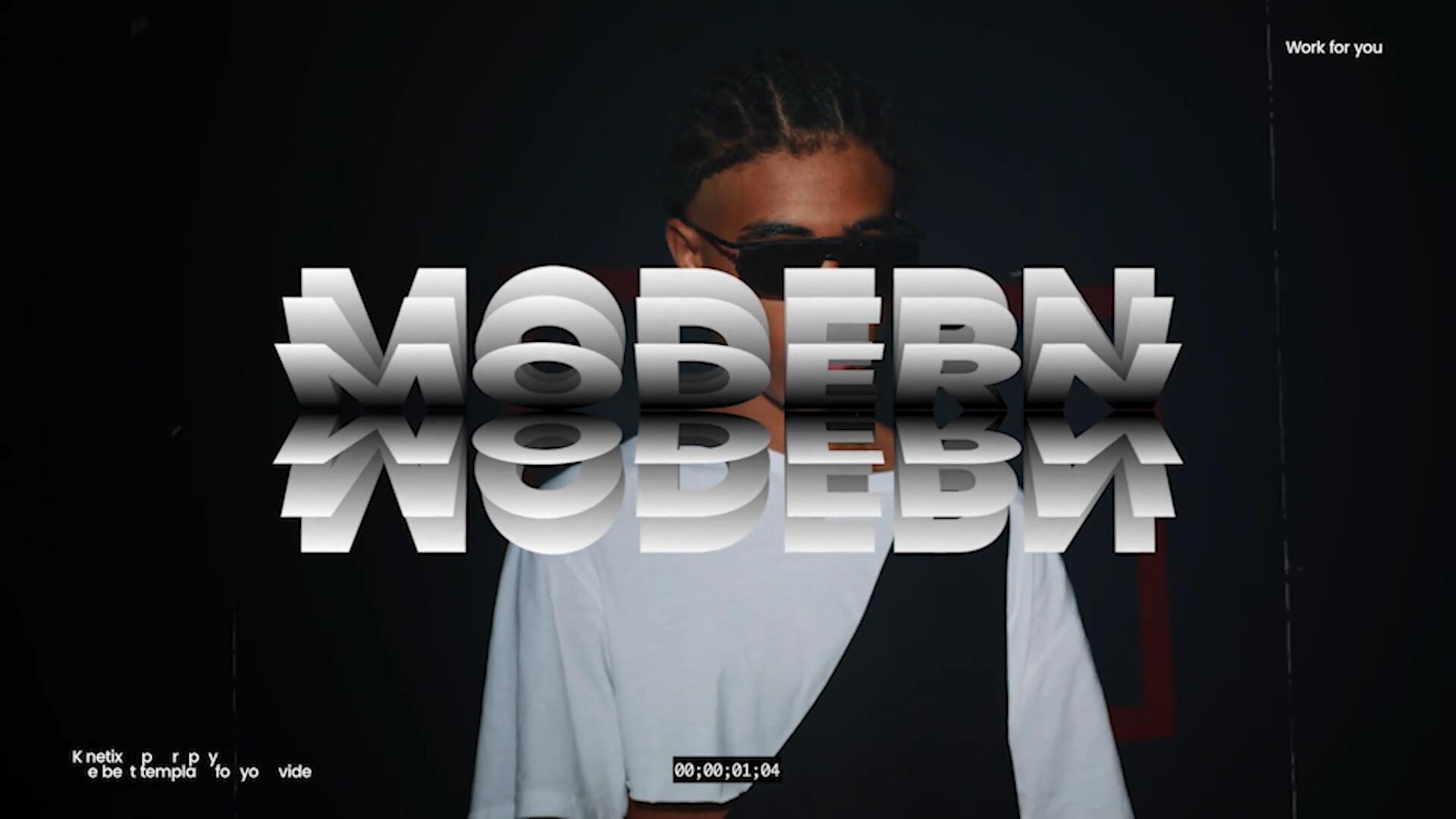 AE/PR模板：野蛮动力学潮流文本标题海报演示循环动画特效素材 . sucaiwan.com