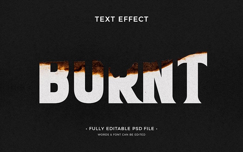 10款火焰纸张燃烧文字特效PS图层样式PSD 图片素材 sucaiwan.com