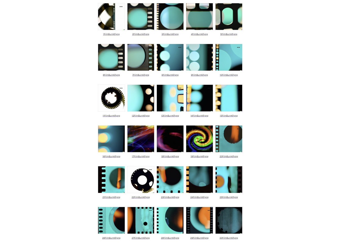 89个复古做旧胶片烧伤霓虹漏光发光光斑效果叠加层素材 KP Film Burns - 89 Overlays . sucaiwan.com