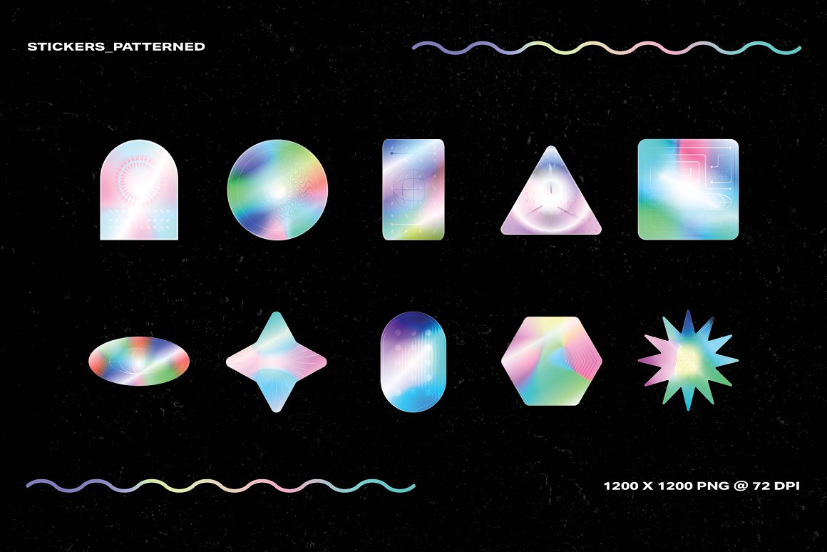 20款潮流全息渐变镭射虹彩闪光贴纸背景PNG免抠图设计素材包 Holographic Sticker Pack 2 . 第10张-素材湾丨精选海外优质设计素材资源 20款潮流全息渐变镭射虹彩闪光贴纸背景PNG免抠图设计素材包 Holographic Sticker Pack 2 . sucaiwan.com